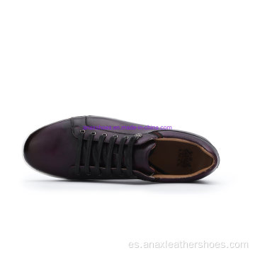 Zapatos de goma deportivos con cordones de zapatillas de deporte de diseño caliente para hombres